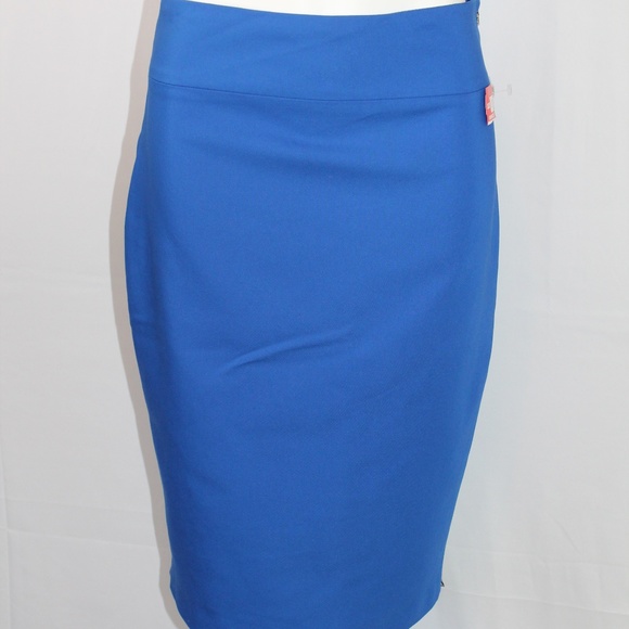 Express Dresses & Skirts - Express Royal Blue Pencil Skirt 10 Full Side Zip